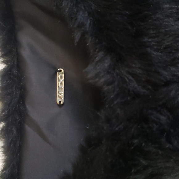 ALDO Faux Fur Vest - Black - Picture 4 of 9
